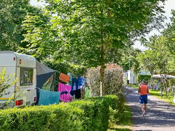 emplacement de camping dans le golfe du Morbihan