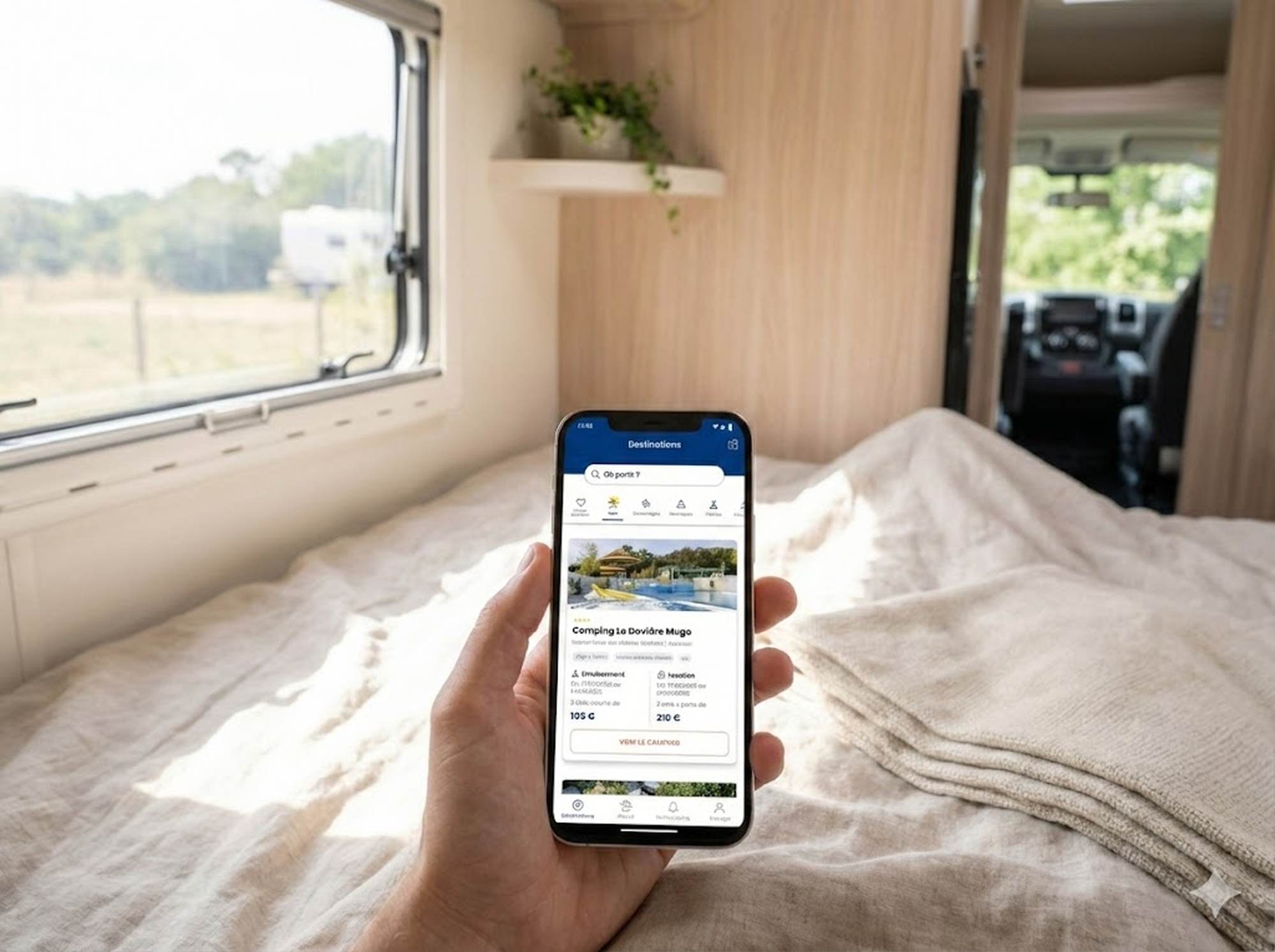 The Flower camping application